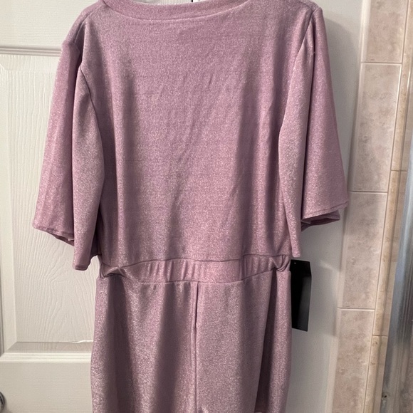 BEBE large metallic purple romper - Picture 4 of 5
